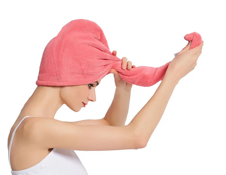 Custom Printed for Woman Curly Hair Super Absorbent Microfiber Hair Wrap Turban Towels