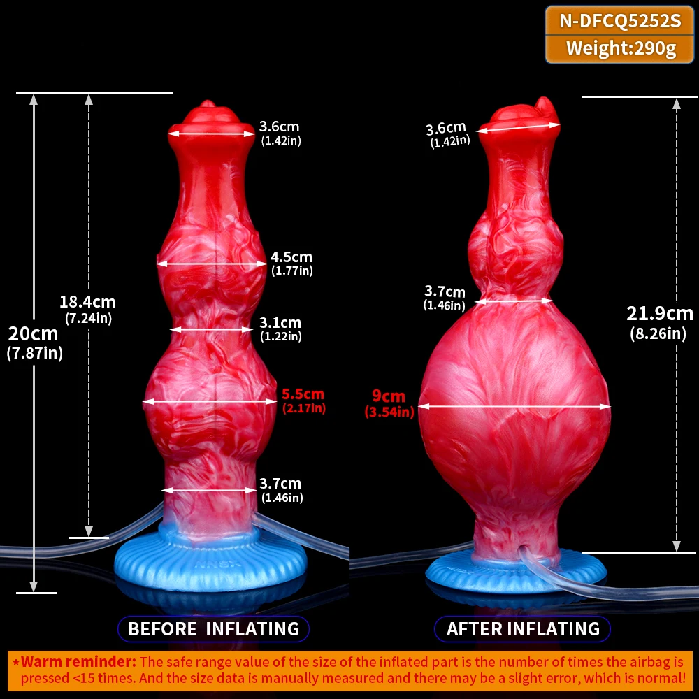 Alibaba NNSX 12 Models Inflatable Anal Dildos With Suction Cup And Ejaculation Function