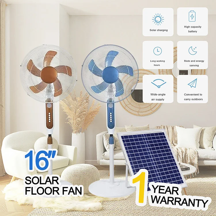Pedestal Standing Stand Fan, Solar, 12v - detail 4
