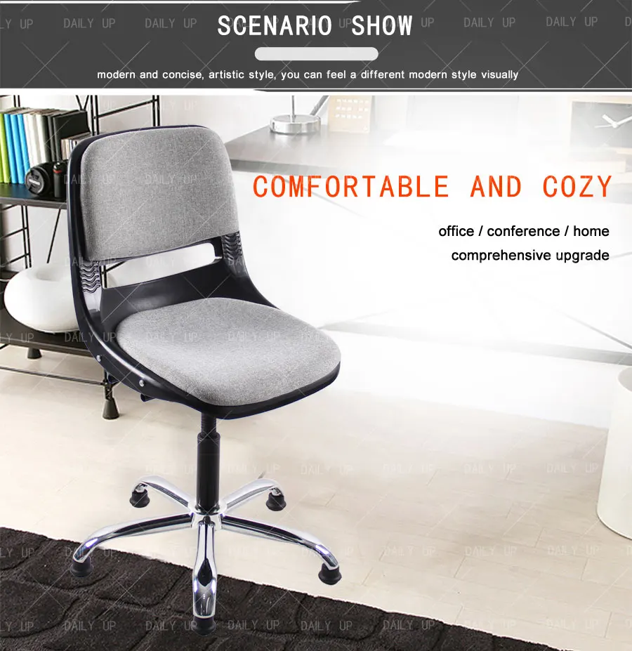 Padded Computer Chairs Height Adjustable Task Chair Swivel Chair Base Parts