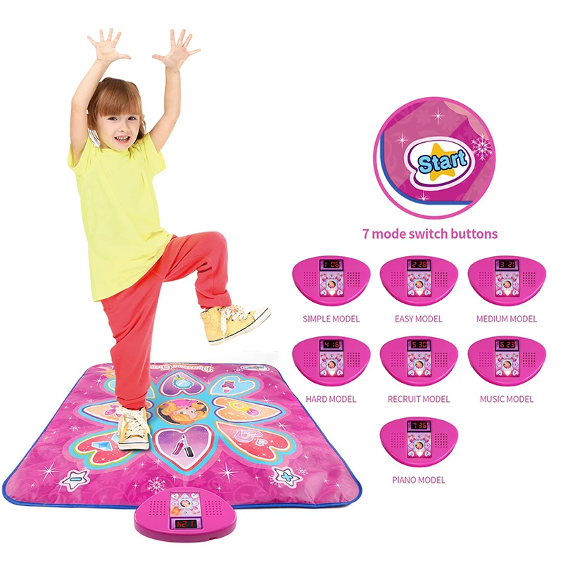 Soli Kids dance pad light up electronic dance mat play musical carpet toys children's music dance mats