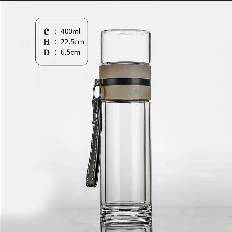 Thermos Bottle Modern Design With Tea Separation Infuser Flask 450 ml 
