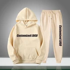 Hoodie For High Quality Hoodies Men Supplier High Quality Long Sleeves Custom Logo Pullover Hoodie Set For Men