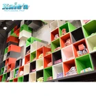 Kids Wood Display Rack Design Modern Fashion Kids Clothing Store Shelves Wooden Children Clothing Display Rack