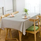 Table Cloth Solid Color Rectangular Waterproof Pvc Printed Table Cloth In Roll