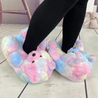 Kids 2022 New Cheap Fuzzy Teddy Wholesale Plush Various Style Slippers House Teddy Bear Slippers For Women Kids