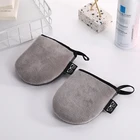 Remover Private Label High Quality Bamboo Charcoal And Microfibre Facial Cleansing Mitt Makeup Remover Glove Towel