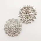 ROUND SHOE BUCKLE DECORATION ACCESSORIES WOMEN WITH STONE RHINESTONE DIAMOND