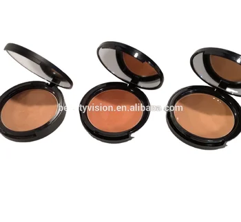 Brand makeup wholesale free sample waterproof dark shade foundation powder best pressed powder