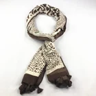 Scarf Classic Winter Printed Satin Scarf Other Scarves Custom Soft Tassel Shawl Women