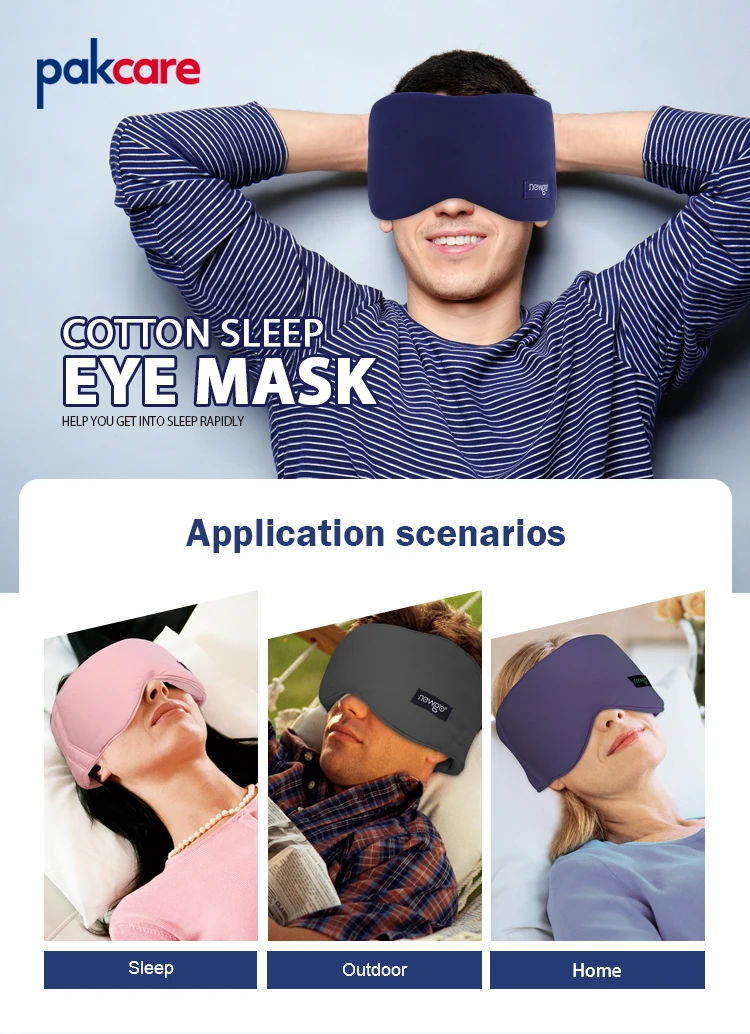 Cotton Sleep Mask With 2pcs Ear Plug Soft Sleeping Mask 100 Light