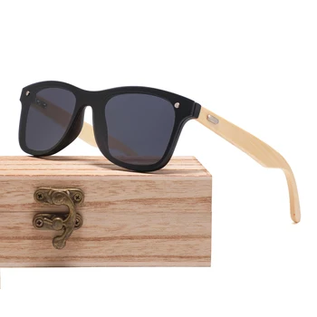 2024 New Stylish Designer custom glasses logo polarized wooden bamboo SUN GLASSES shades sunglasses men