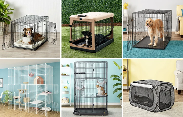 different pet cages