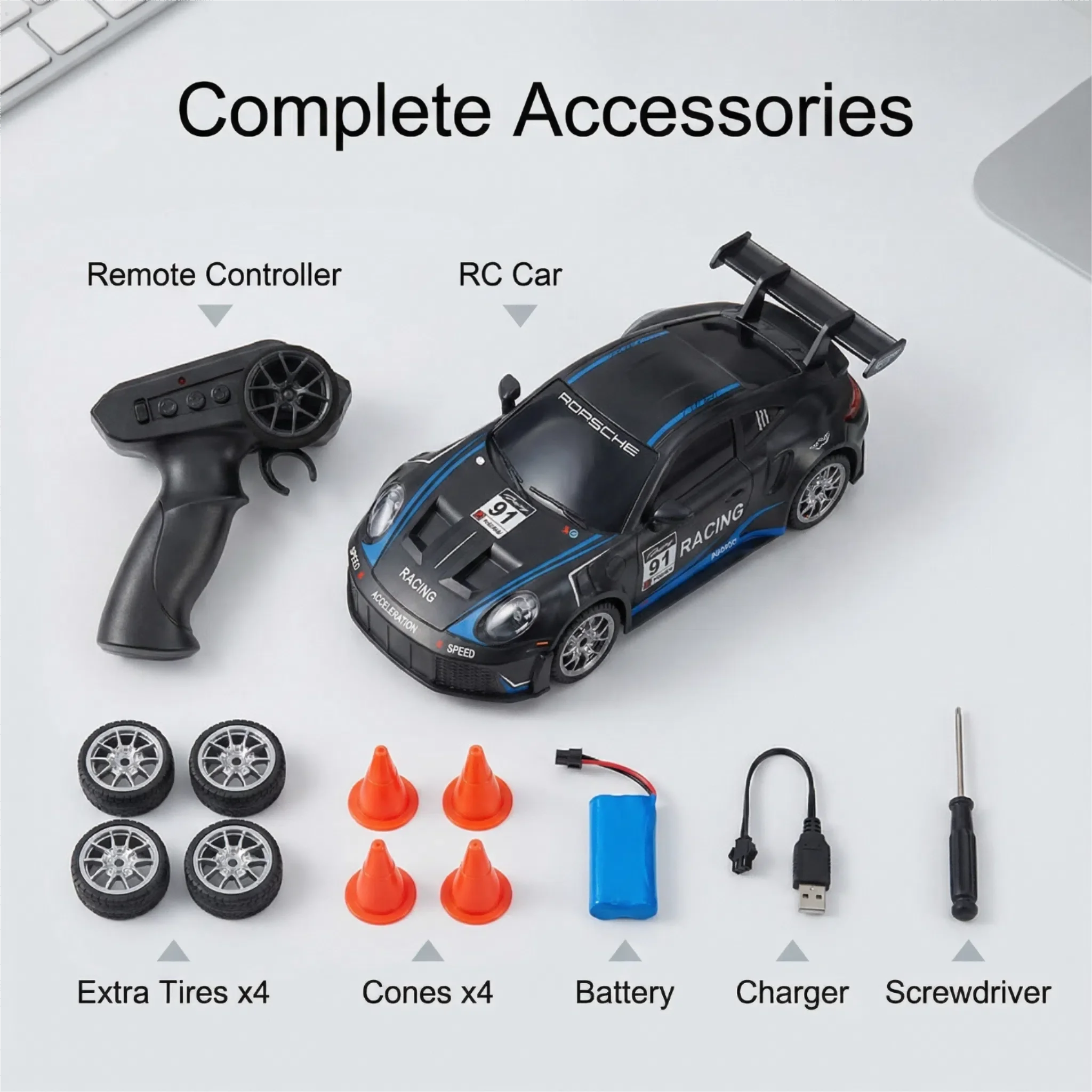 1:18 4x4 Off-Road RC Truck Remote Control Car All Terrain Short Course Drift Crawler Durable High Speed Racing Vehicle Kid Adult