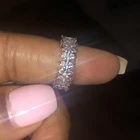Fashion Rings Ring Womans Fashion Rings Icy Cubic Zirconia Sterling 925 Silver Ring