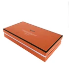 Custom Orange Box Printing Custom Brand Logo Printed Orange Color Gift Packaging Cardboard Box