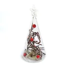 Table Decoration Handmade Best-selling Table Decoration Glass Christmas Tree Shaped Light Led Glass Tree