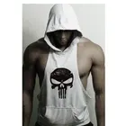 Custom Fashion Custom Print Workout Muscle Gym Men's Sleeveless Hoodies