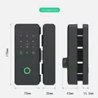 Door Lock Glass Door Smart Lock Wifi TUYA TTLOCK App Card Password Fingerprint Smart Glass Door Lock