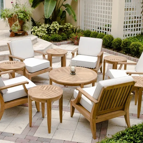 teak lounge set outdoor