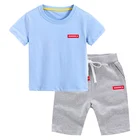 Kids Clothes Summer Custom Kids Boutique Clothing Sets Children's Short-sleeved T-shirt Two-piece Suit Baby Sets Clothes