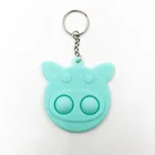 Toys Silicone Decompression Toys Exterminator Pioneer Finger Bubble Fun Keychain