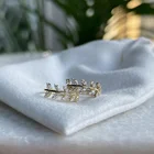 Huggie Earring Earrings Milskye Beautiful And Luxe Solid 18k Gold Aphrodite Vine Leaf Huggie Hoop Earring