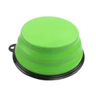 Dog 350ml 450ml Plastic Folding Foldable Collapsible Silicone Bowl Water Silicone Dog Bowl Pet Bowl With Carabiner