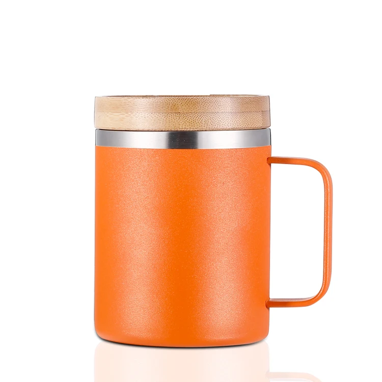 New Design Fashional Color And Outstanding Wide Mouth Stainless Steel Coffee Cups Mug With Lids