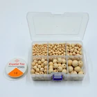 Wood Beads Home Decor Products Natural Wood Beads With Holes For DIY Crafts