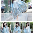 Shawl Scarf Beach Summer Chiffon Sunscreen Shawl Sunscreen Clothes Travel Silk Scarf Coat Beach Towel