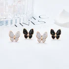Earring For Women Earings Women Wholesale Crystal Rhinestone Butterfly Stud Earring For Women