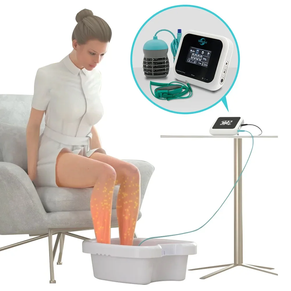 Foot Detox Ionic Spa Machine Ion Detoxifier Spa Bucket Basin Ionic