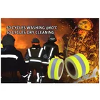 Dark Fabric Color Yellow-silver-yellow Reflective Fabric Tape FR Fire Proof Flame Retardant Glow In The Dark Reflective Fabric Color Cotton Hi Vis Yellow 100% Cotton 5 Cm *200 M Henghui