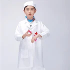 Uniformes White Coat New Arrival White Hospital Doctor Uniformes Polyester Kids Lab Coat From China