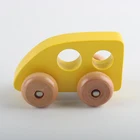 Wooden Building Block Toy New Chinese Manufacturer Beech Wood MDF Colorful Safely Car Wood Building Block Wooden Car Toys