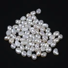 Pearl Loose Pearls Beads 4-5mm Cultured White Baroque Real Loose Freshwater Pearl Beads