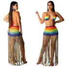 Crochet Women Women Fashion Tassel Crochet Bikini Set Swimwear Women Sexy Bikini Bathing Suits Swimwear