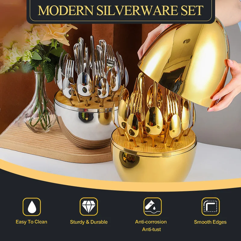 Knife Fork Spoon Travel Cute Cutlery Set Kitchen Organiser