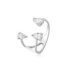 Fashion 925 Sterling Silver Jewelry Engagement Wedding Rings