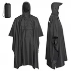 Rain For Polyester Coated PU Unisex Rain Poncho For Sale