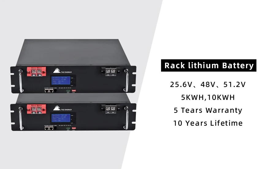 Tai Energy6000 Cycle Server Rack 48v Lifepo4 Battery 50ah 100ah 300ah