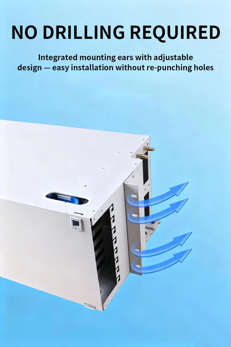 Rack Mount Fiber Distribution Frame 12 Port ST Connector Robust Modular ODF Panel Compact Steel Easy Cable Termination