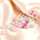 Round Beads 500G 10mm Wholesale Abs Large Hole Acrylic Round Clear Beads Necklace Colorful For Jewelry Making