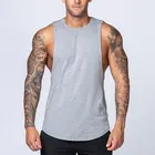 Tank Stringer Custom Cotton Men Gym Workout Tank Tops Gym Sleeveless Undershirt Stringer Workout Back Tank Top