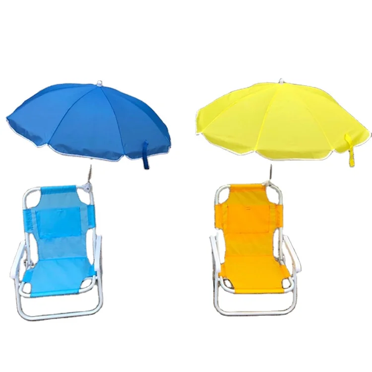 portable beach lounger with umbrella