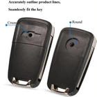 Key Flip Folding Remote Car Key Shell For C-hevrolet Cruze Epica Lova Camaro Impala 2 3 4 5 Button HU100 Blade Replacement