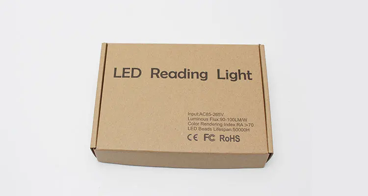 3W wall mounted led reading table light Hotel bedroom bedside headboard flexible gooseneck lamp