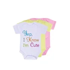 Baby Custom Sublimation Polyester Cotton Feel Baby Onesie