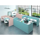 Office Modern Design Custom 2 4 6 Person Staff Modular Workstation Furniture Office Desks With FSC Certified